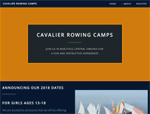 Tablet Screenshot of cavalierrowingcamp.com
